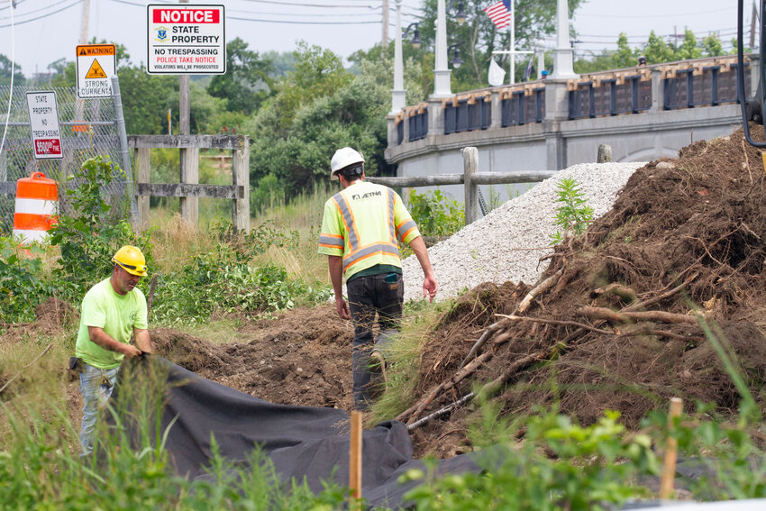 Preparations began last week for the upcoming bike path bridges replacement project.