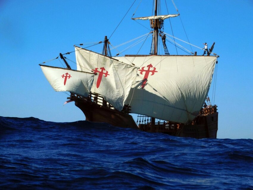 A replica of the Nao Trinidad, the flagship of the Magellan-Elcano expedition, is coming to Bristol today and staying until Aug. 13.