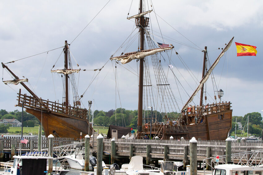 The large replica of Magellan&rsquo;s flagship will be open for tours at the Church Street dock throughout the week.