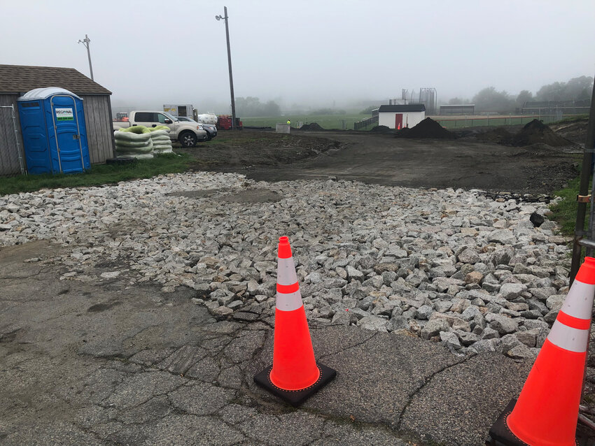 Construction work on Memorial Drive, which allows vehicles to access the Portsmouth High School campus from Turnpike Avenue, is not expected to be completed until the end of October.