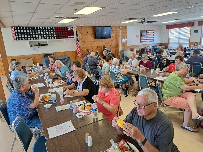 A large crowd showed up last Thursday for the Warren Senior Center's annual picnic.