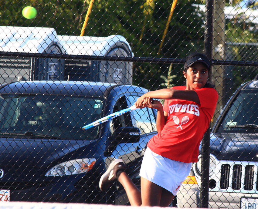 Megha Tenneti and her EPHS girls' tennis teammates beat Scituate in a battle of early-season Division III unbeatens played in city Tuesday, Sept. 26.