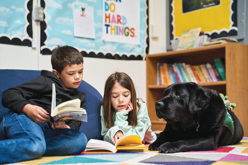 Gordon School has created a new &ldquo;Whatever I Need&rdquo; block in every student&rsquo;s day, where they have free time for &ldquo;whatever they need.&rdquo; In the spirit of social-emotional wellness and growth, classes might go outside for some fun, hold a lively discussion about an important topic, or spend time reading together (above) with the school&rsquo;s therapy dog, Denver.