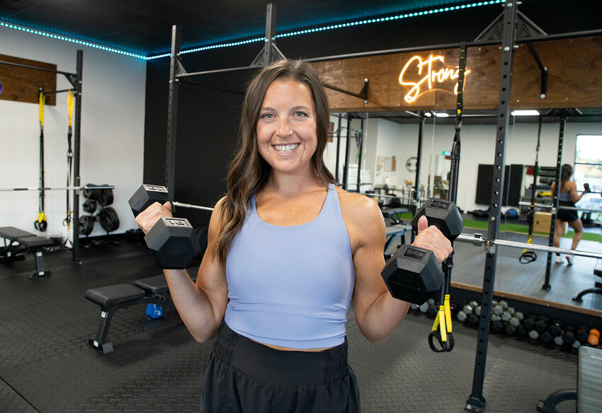 Kasey Brown inside her new fitness studio, &ldquo;True Training Studio&rdquo; at 349 Metacom Ave.