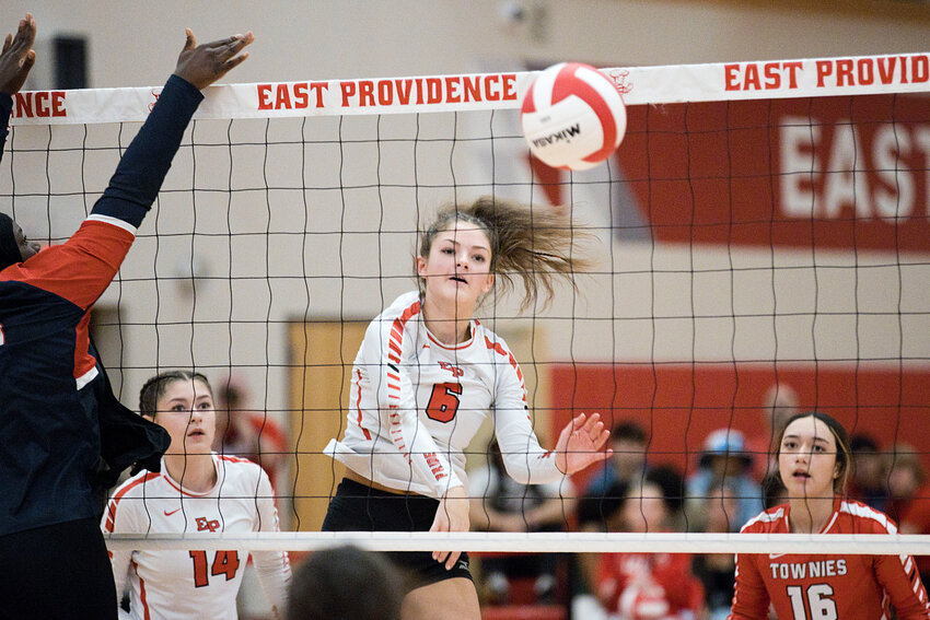 Malia Mullen and her East Providence High School teammates were one win away from completing their Division II girls' volleyball regular season unbeaten. The Townies have already clinched the overall top seed in the upcoming league playoffs.