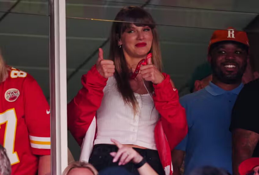 Taylor Swift at a recent Kansas City Chiefs game.