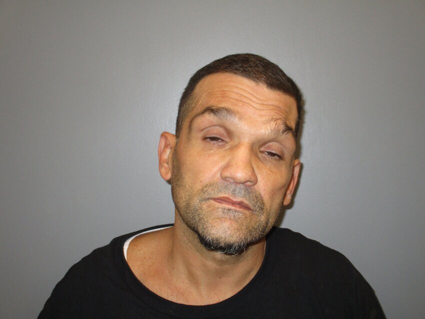 Fall River resident David Oliveira, 47, in a Westport police booking photo.