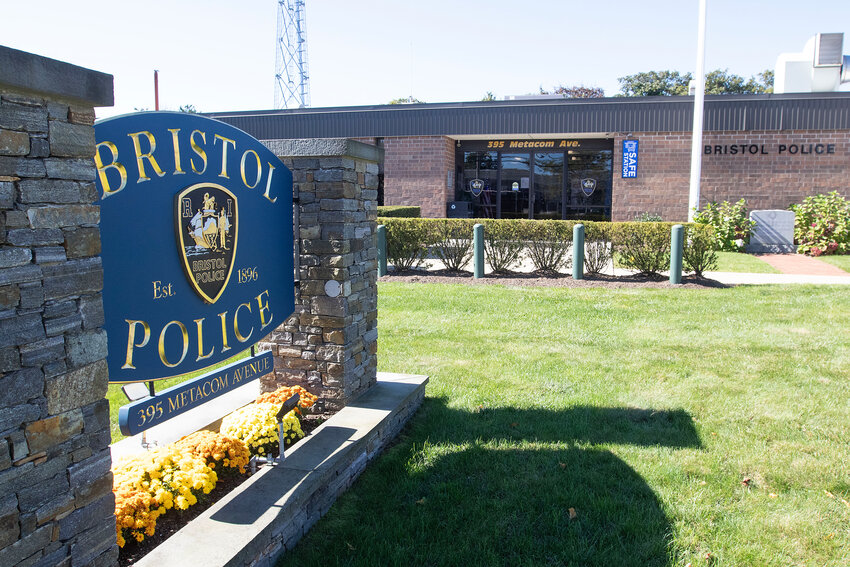The incident on Friday happened around 9:00 p.m. outside of the Bristol Police headquarters on Metacom Avenue