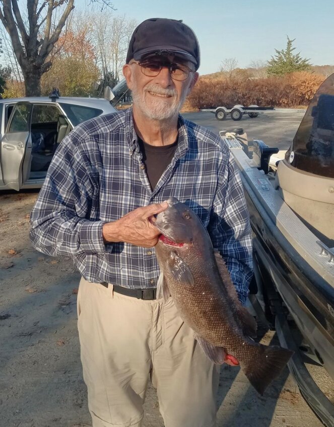 Walt Galloway and his fishing partner Walter Berry caught tautog to 21&rdquo; earlier this week in the General Rock, North Kingstown area.