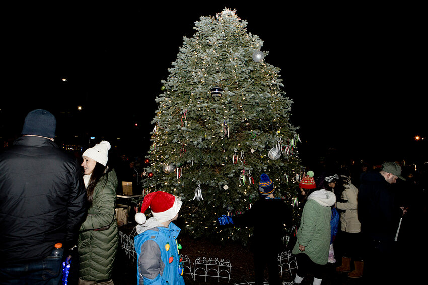 Scenes from the annual Riverside Renaissance tree lighting event at Riverside Square held Friday night, Dec. 8.