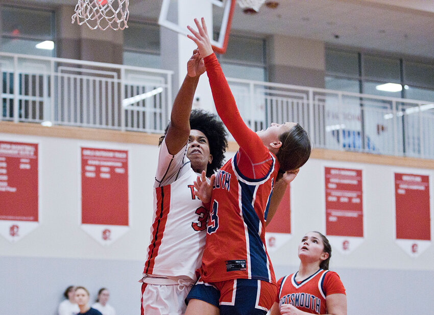 Harmonie McDowell takes a jumper for EPHS in its Division I girls' basketball 2023-24 home opener against Portsmouth December 15.