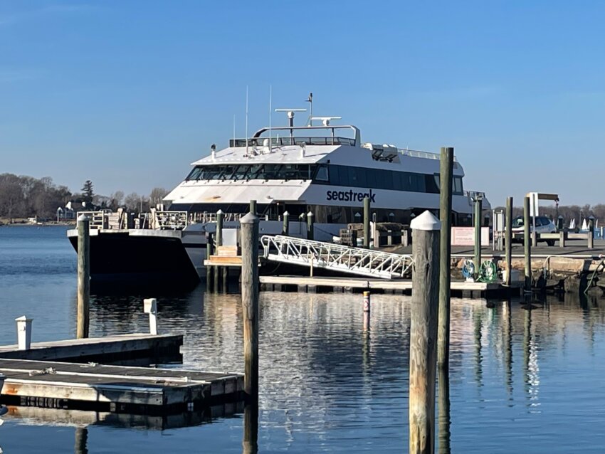 One of the Seastreak ferry boats spotted in Bristol over the weekend will soon begin transporting people from Providence to Bristol on Wednesday.