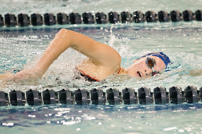 Portsmouth High&rsquo;s Honorah Dougherty took first place in the 500 freestyle at last Friday&rsquo;s meet against Westerly with a time of 6:27.92. She also won the 100 backstroke in a time of 1:11.39.