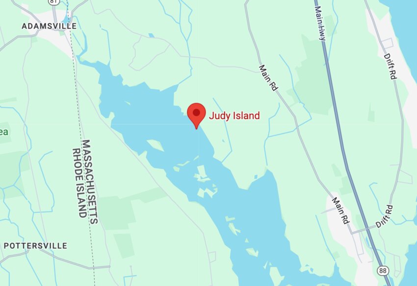 Judy&rsquo;s Island is about two thirds of the way up the West Branch, on the eastern shore.