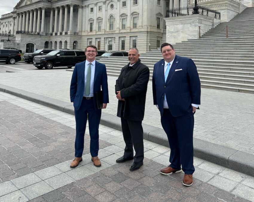 From left, Evan Gendreau, Manny Soares and Christopher Thrasher in Washington, DC.