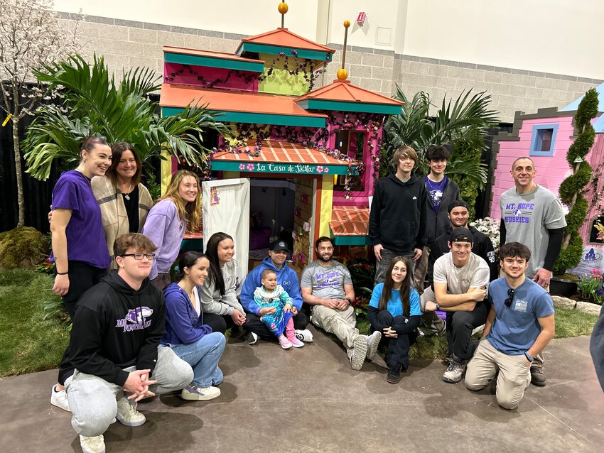 Students from Mt. Hope High School&rsquo;s engineering CTE program, alongside instructors Zach Fenster, Ryan Garrity, and Lauren Enjetit, brought the house to the Rhode Island Home Show last Friday to present to a local girl fighting cancer.