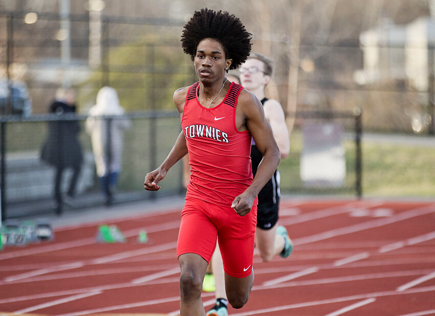 Senior Jaidin Ivy is one of the sprinters expected to help the East Providence High School boys' outdoor track and field team score points during the upcoming championship meet schedule.