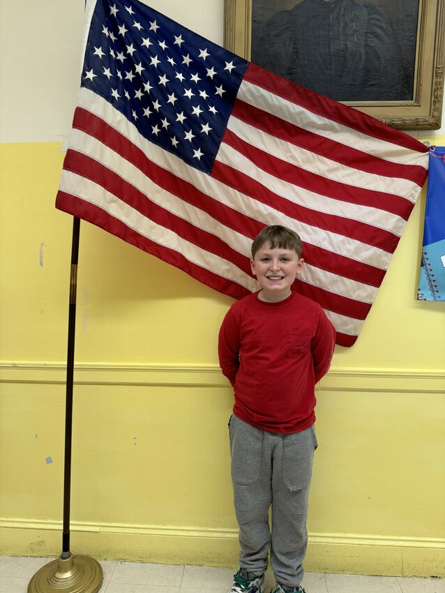 Maxwell Magilton, 5th grader at Guiteras Elementary, won the 2023-24 Grand Lodge Americanism Essay Contest for the Town of Bristol.