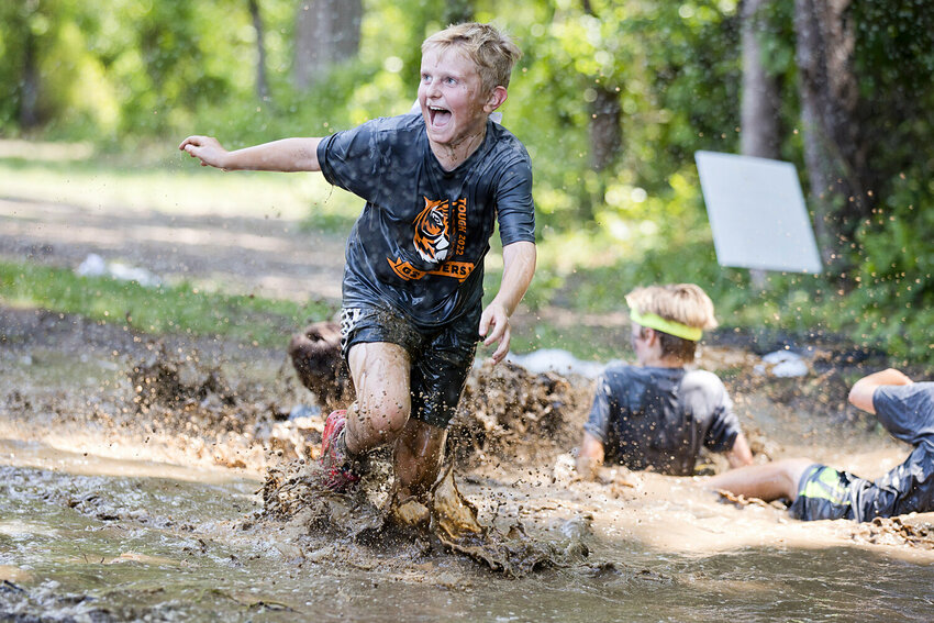 The Hampden Meadows School Tough Tiger adventure race will again feature a mud pit car wash near the finish line. The race will be held Sunday, May 19.