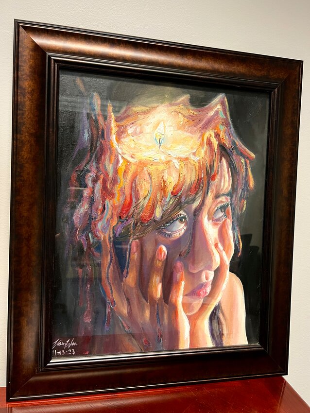 BHS student Vivian Wen&rsquo;s painting &ldquo;Burnout&rdquo; won the 2024 Congressional Art Competition for Rhode Island&rsquo;s First Congressional District.