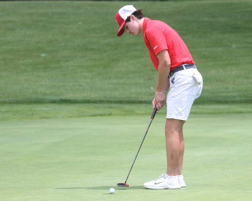 Billy Fitzgerald was low man among a trio of EPHS golfers who made the cut at the 2024 state championship tournament May 28 and 29 at Cranston Country Club.