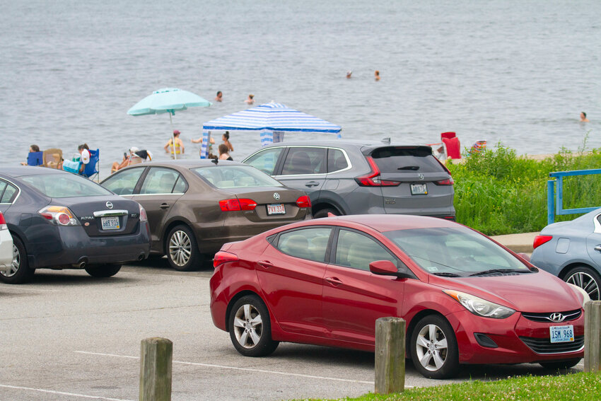 If the parking lot is near capacity at the Barrington Beach, officials will reserve the available parking for Barrington residents.