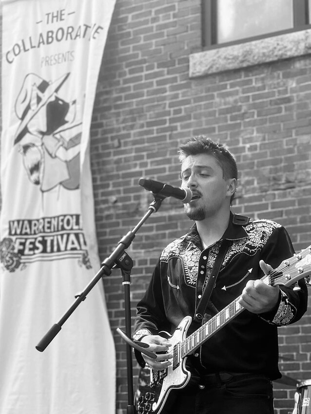 Shane Fitzgerald, performing at the Warren Folks Fest in August.