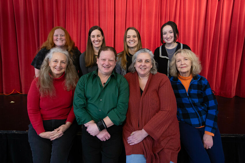 Julia Tripp, Marissa Stashenko, Amy Mooney, Cassie Lavigne, Sue Rousseau, Garrett Olson, Jess Wilson and Marsha Riccardi (pictured from left to right, top to bottom) make up the group of people collaborating to bring theater back to Little Compton.