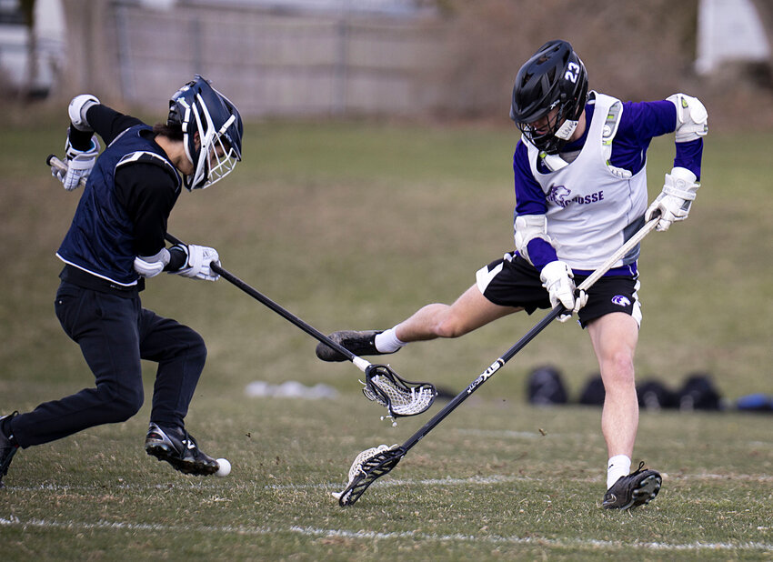 Aidan Pereira and the Mt. Hope High School boys' lacrosse team picked up another early season win to close last week, 12-5 over Coventry.
