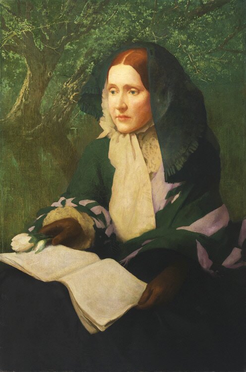 This portrait of Julia Ward Howe was begun by John Elliott in 1910 and completed by William Henry Cotton in 1925. It hangs in the Smithsonian Institution&rsquo;s National Portrait Gallery in Washington, D.C.