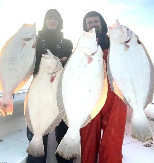 Capt. Brandon Hagopian (right) of B-Hagz Bait and Adventures Charters (bhagzbaits@gmail.com), said he went summer flounder fishing last year after dropping off a night squid charter and caught seven double digit fluke.&nbsp;