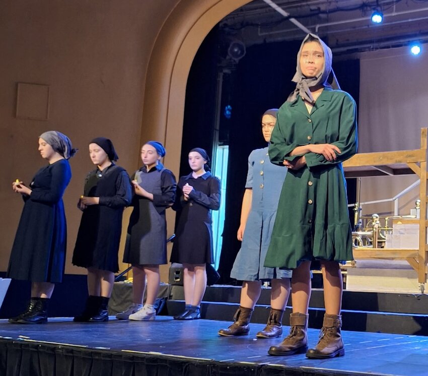 Warren resident Sophia Delara acts during her All-State performance of &ldquo;Who Will Carry the Word?&rdquo; for the St. Mary Academy-Bay View &quot;Players&quot; theatre troupe 2025 Rhode Island State Drama Festival.