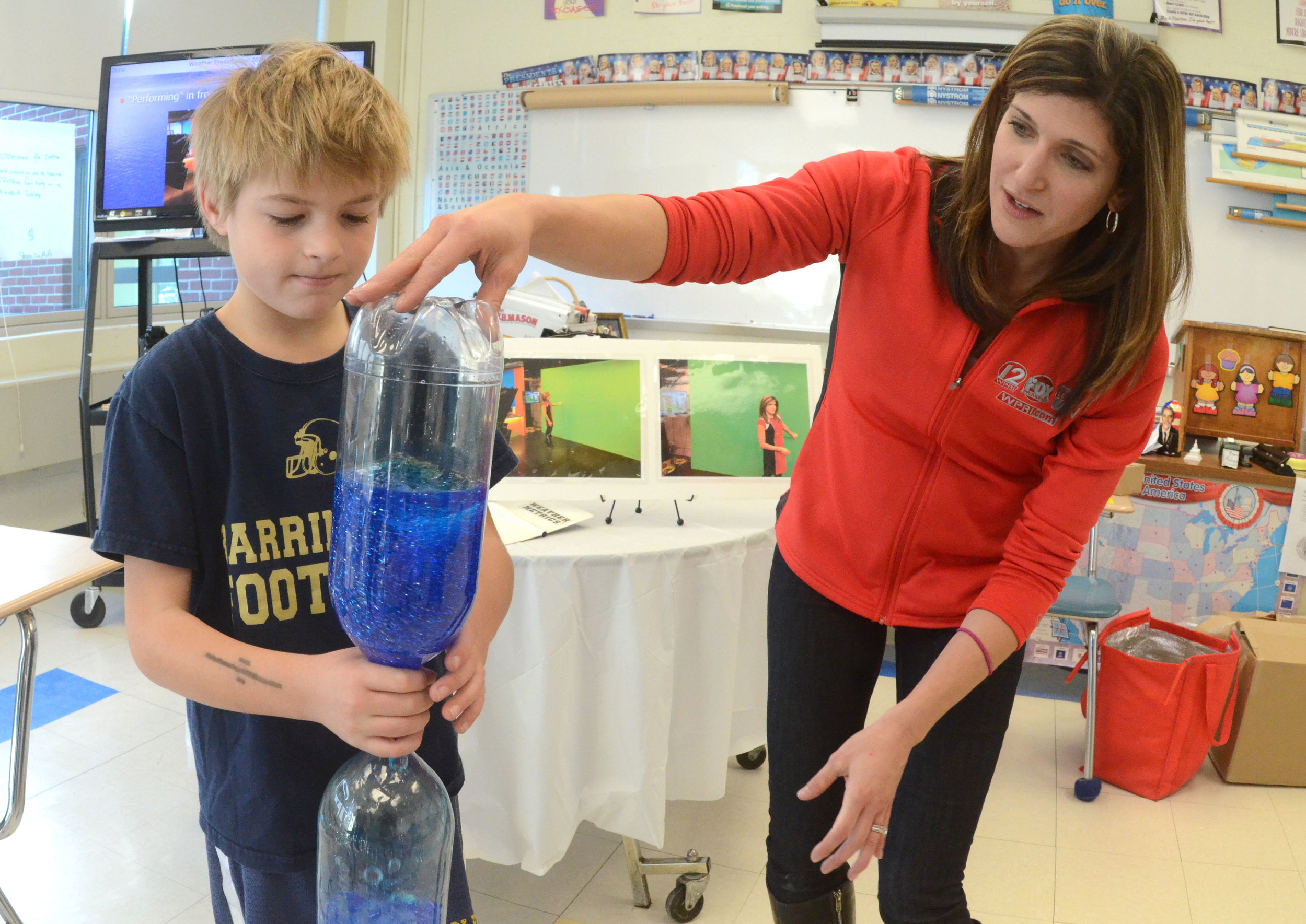 Michelle Muscatello stopped by last year's STEAM event, which was sponsored through a BEF grant.