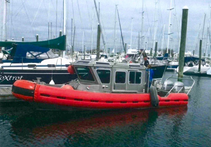 The town plans on purchasing this former 25-foot Coast Guard response vessel to be used by the harbormaster. The town will keep its existing patrol boat.