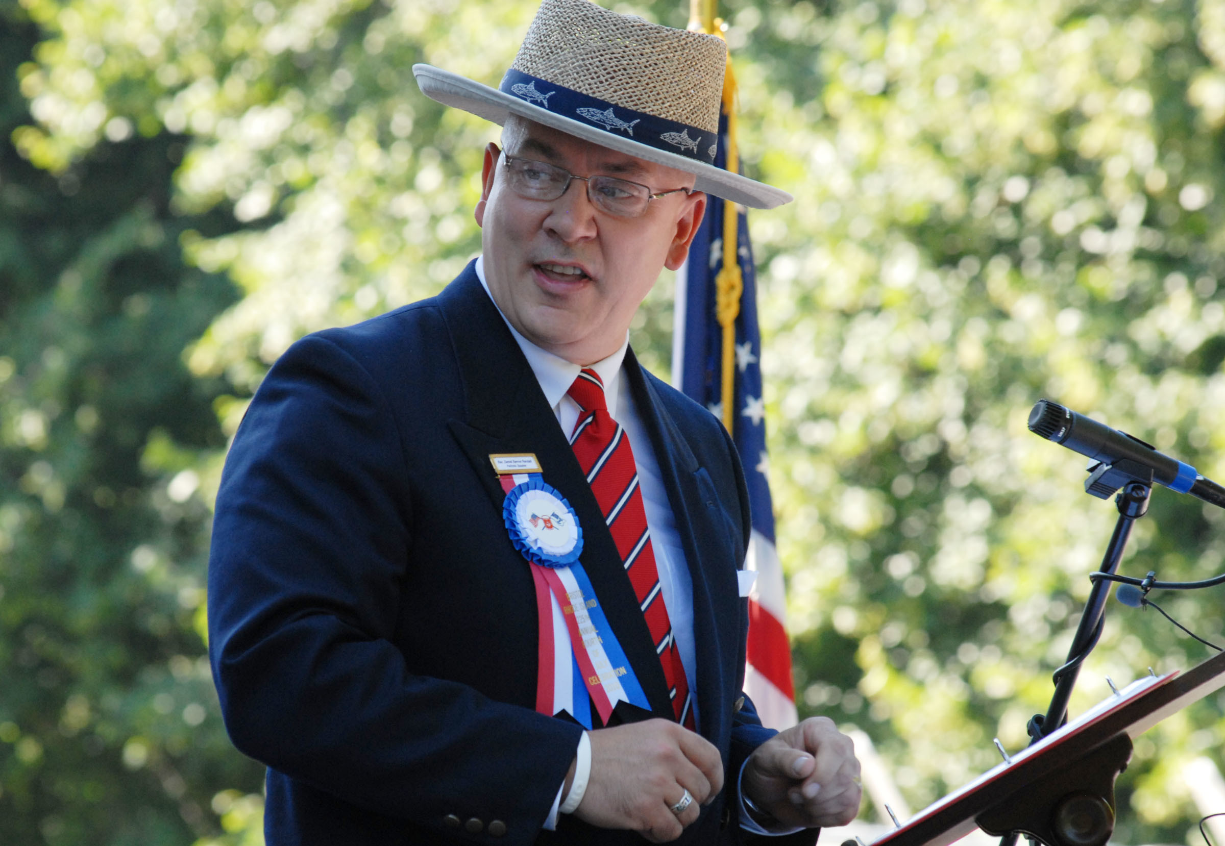 Randall was the Patriotic Speaker of the Fourth of July Parade in 2010.
