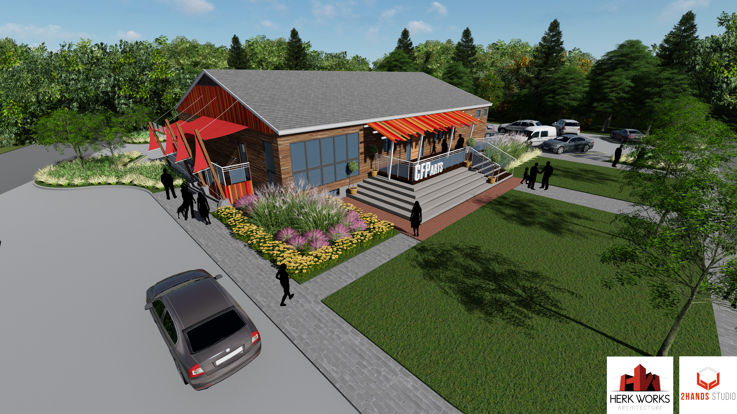 A rendering of what the Common Fence Point Community Hall may look like when renovations are completed, thanks to a recent $187,000 grant the association that owns the building recently received.