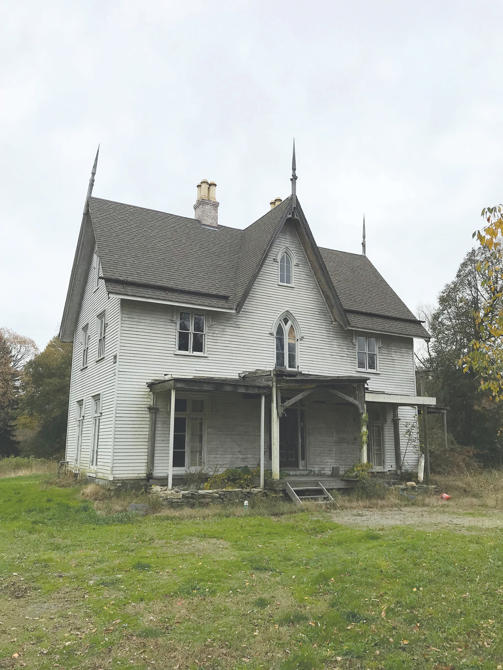 Known as the "Longfield House," the three-story home was gutted with intentions of turning it into a bed and breakfast, but the work was never completed.