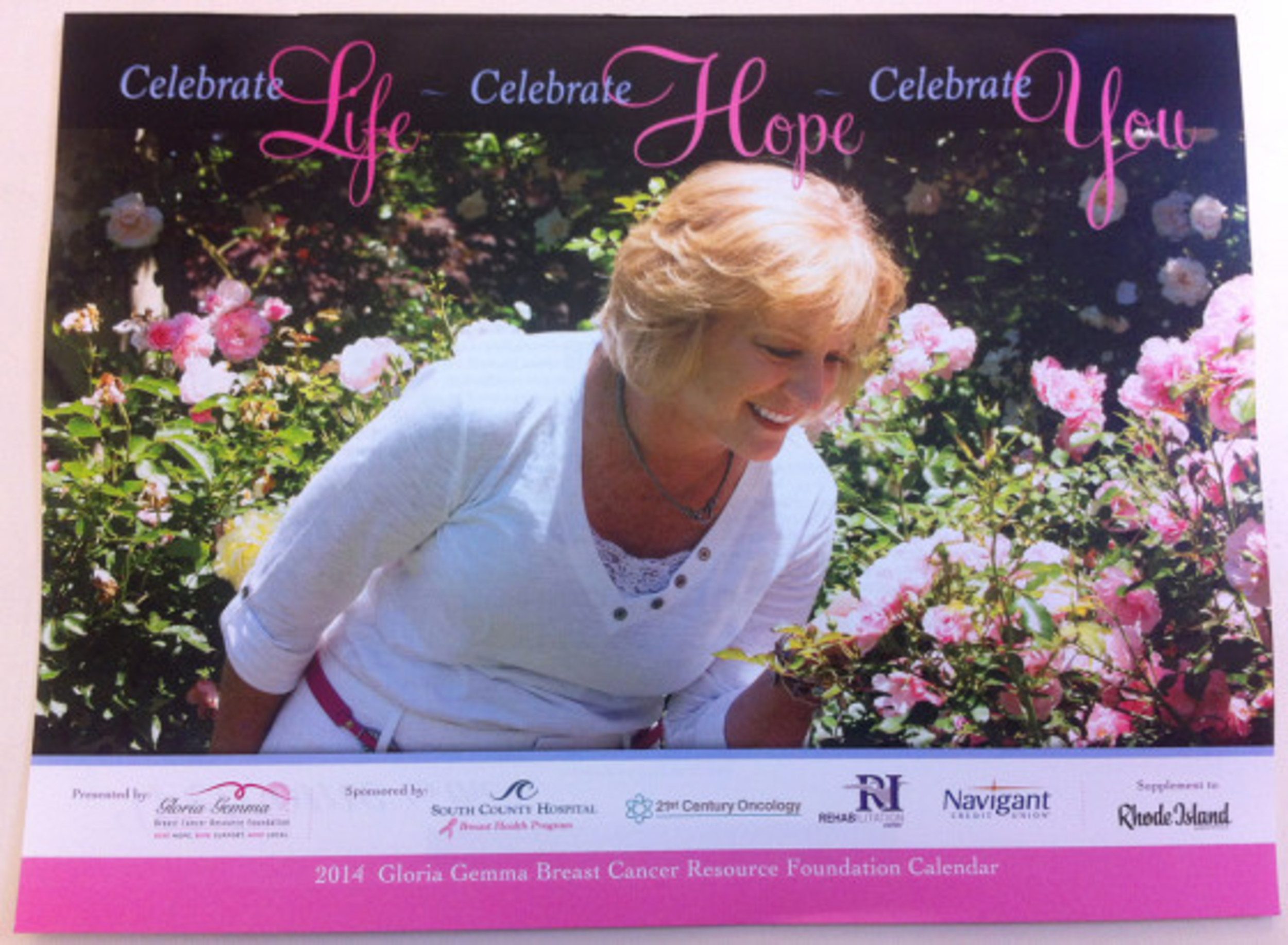 2014 Gloria Gemma Breast Cancer calendar available in Bristol Phoenix