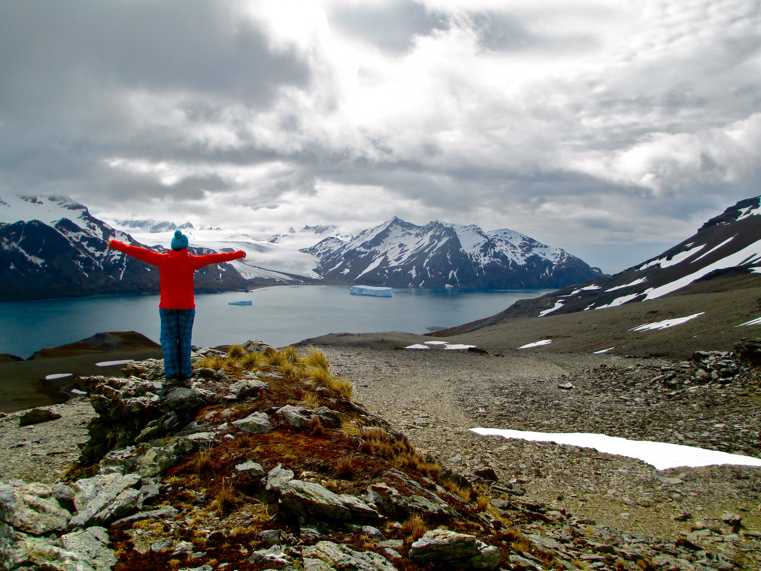 Breezy Grenier takes in the view during the “Shackleton Walk,” which retraces famous explorer Sir Ernest Shackleton​’s footsteps across South Georgia, an island in the southern Atlantic Ocean. She made the trip in 2013.