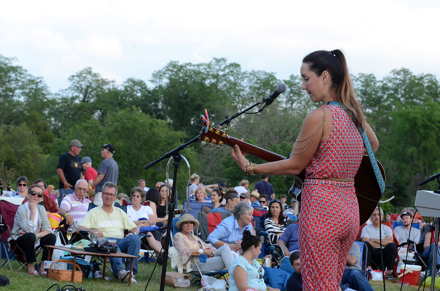 A summertime sunset concert at Westport Rivers Vineyard and Winery.