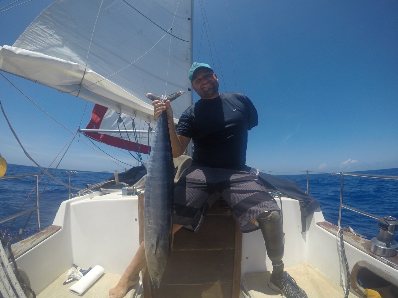 Caught in the Caribbean not long ago, this 25-pound wahoo provided Dustin with a week’s worth of meals.