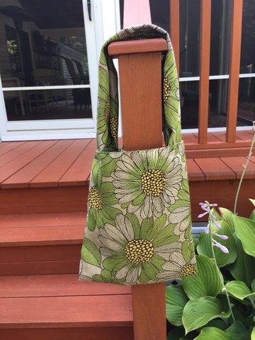 Lizzie Bahena's hand-made bags have been selling very well. All proceeds from the sale of the bags goes directly to the Veterans Transition Home in New Bedford, Mass.