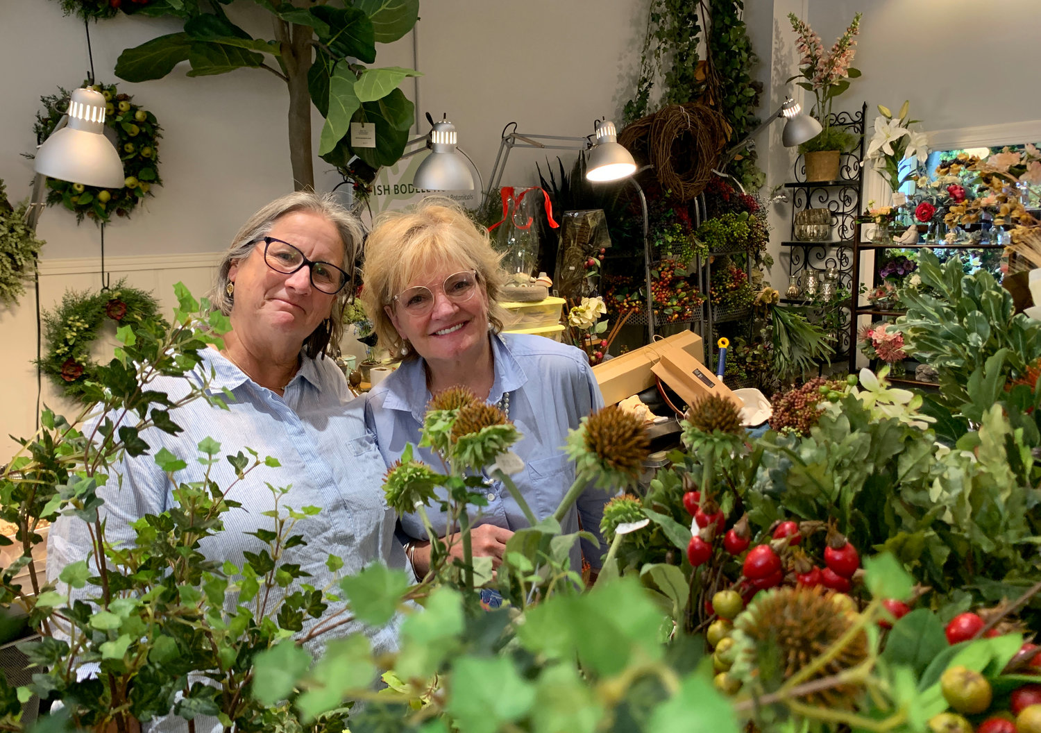 Tish Bodell Hopkins (left) and Barbara Materna are the team behind BABS + Tish, the newest face in Bristol’s downtown retail scene.
