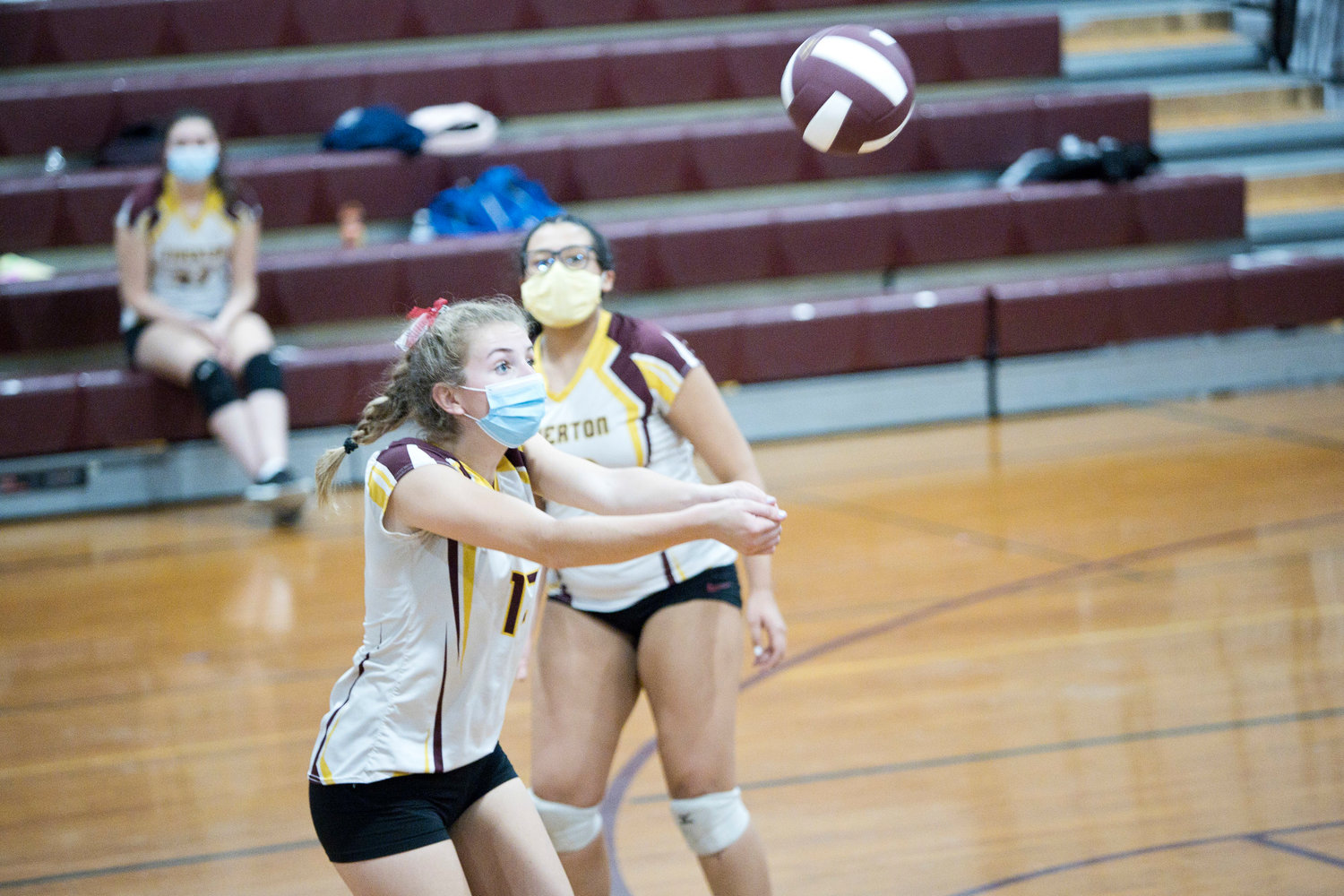 Molly Richardson passes the ball to a teammate during Friday night's game against Times Two Academy.