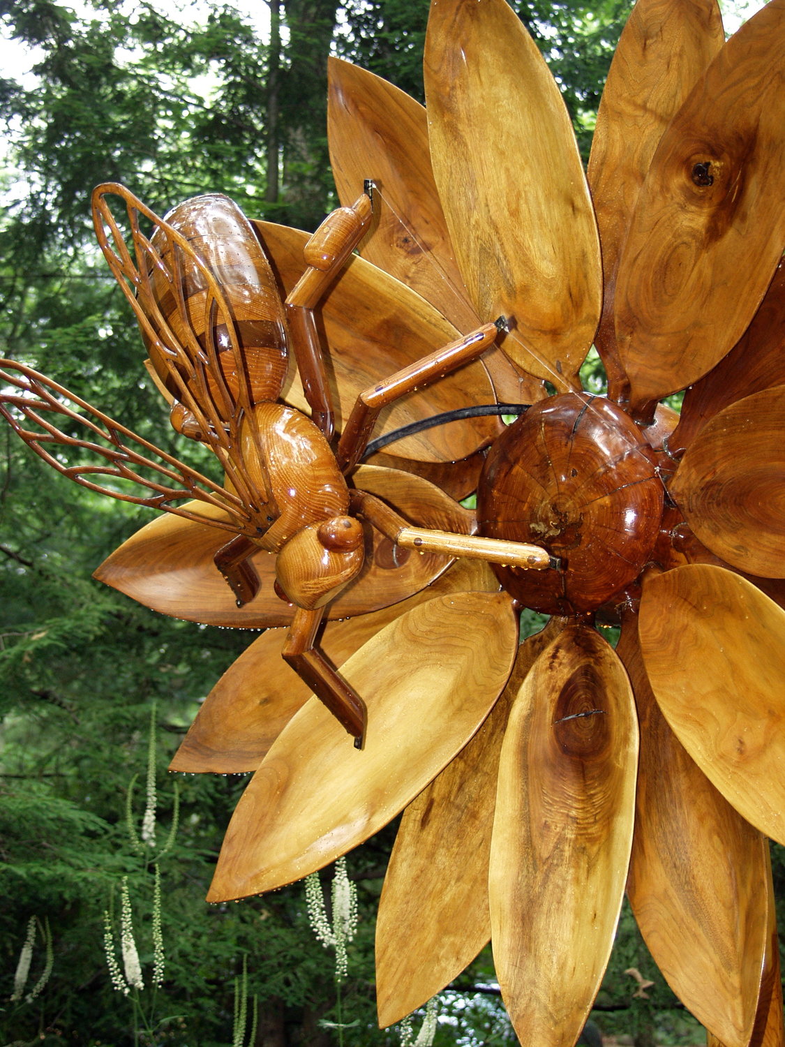The sculpture of a bee pollinating a flower will also be at Green Animals.