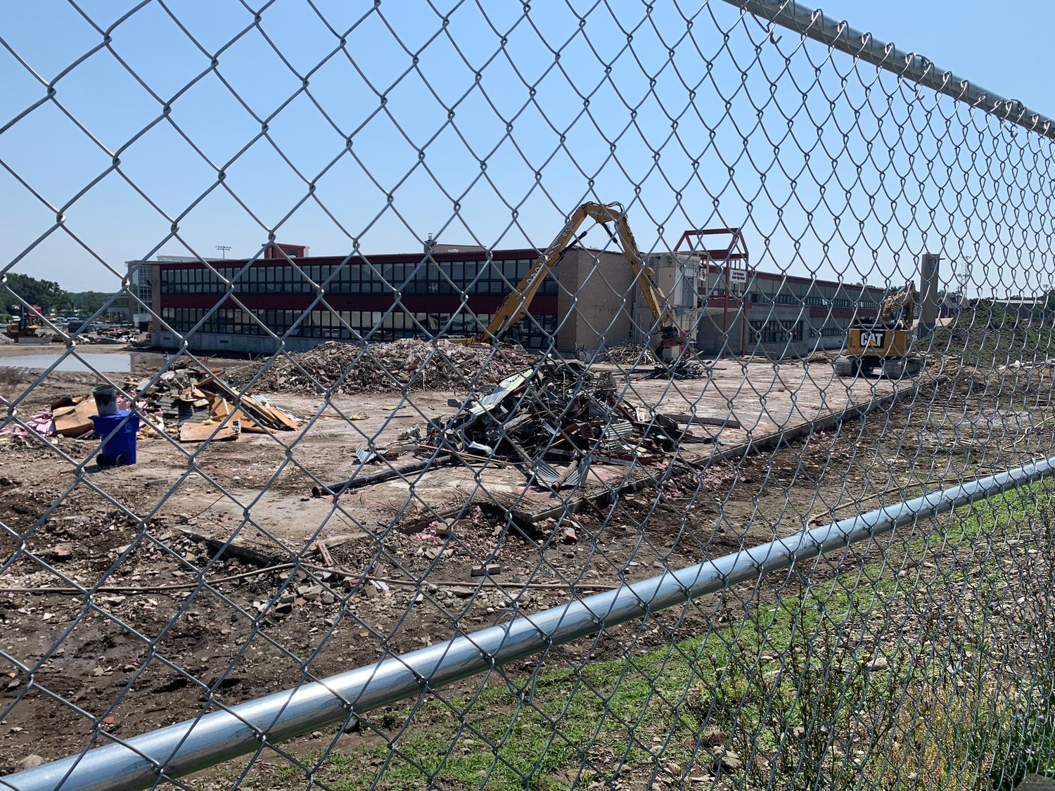 Final pieces of old EPHS addition are torn down | EastBayRI.com - News ...