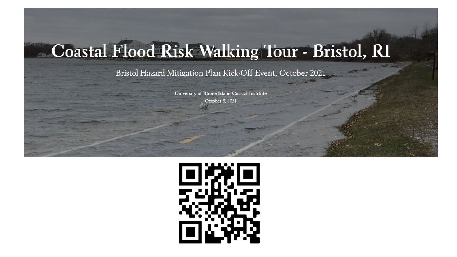 Use this QR code to follow your own tour of the vulnerable coastal areas of Bristol.