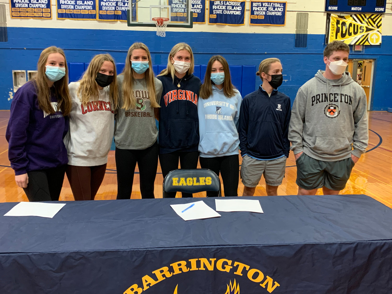 Barrington High School held a special event last week, as seven student-athletes signed their collegiate letters of intent.