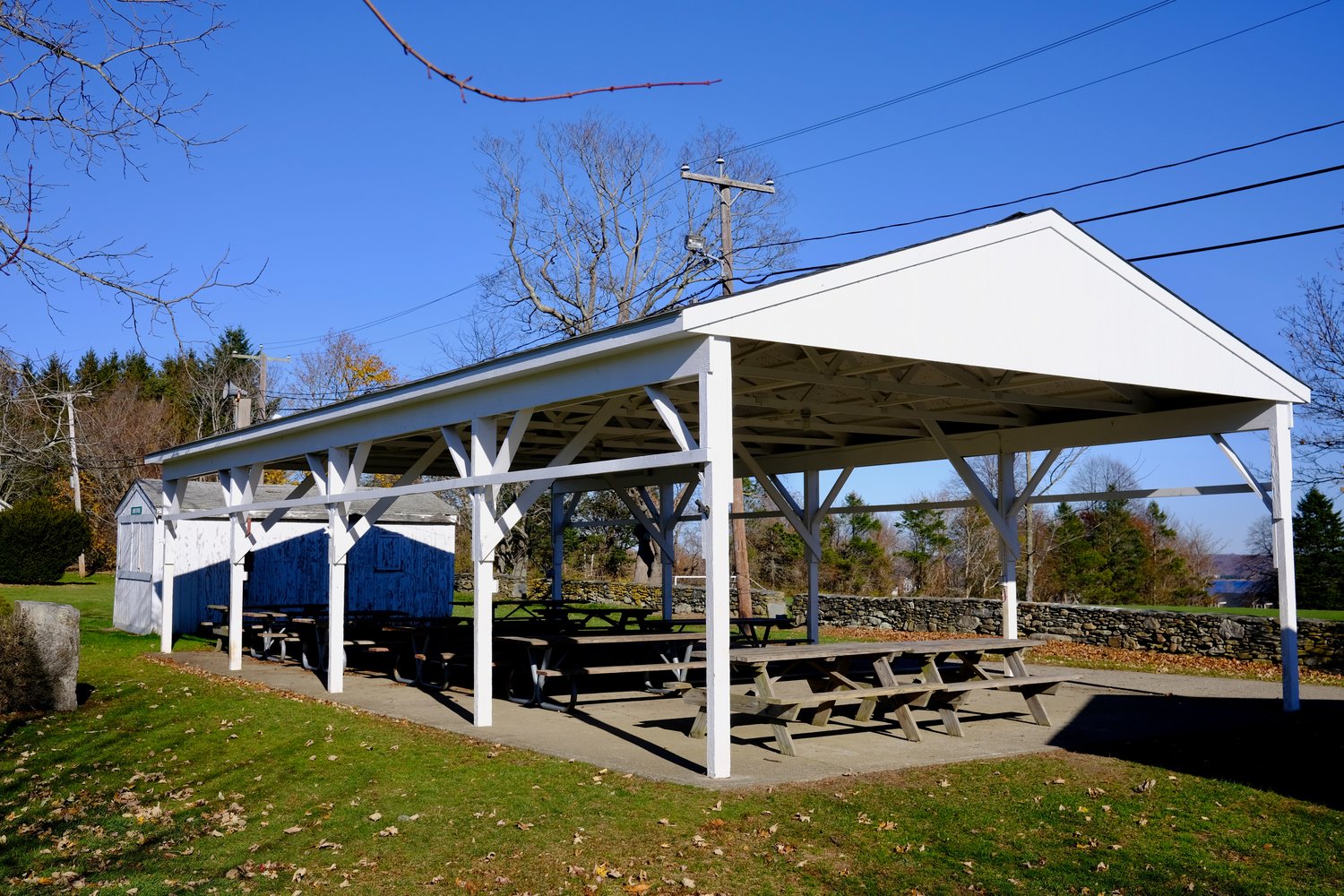 The town has applied for a state matching grand to build another pavilion next to the existing one (pictured) at Glen Park.