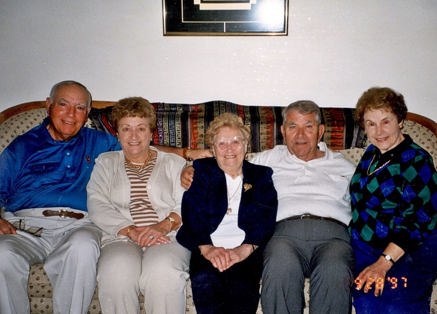 Pictured are (from left to right) Victor "Chet" and Rosie Masiello, Mary and Anthony Iacovelli, and Connie Masiello.